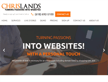 Tablet Screenshot of chrislands.com